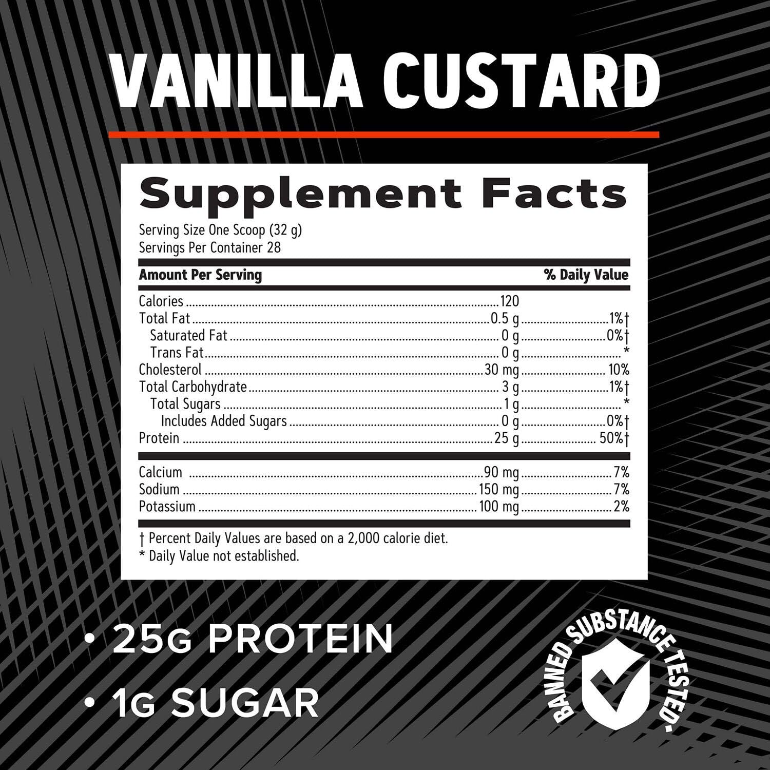 GNC AMP Pure Isolate Whey Protein - Vanilla Custard (28 Servings) - Image 5
