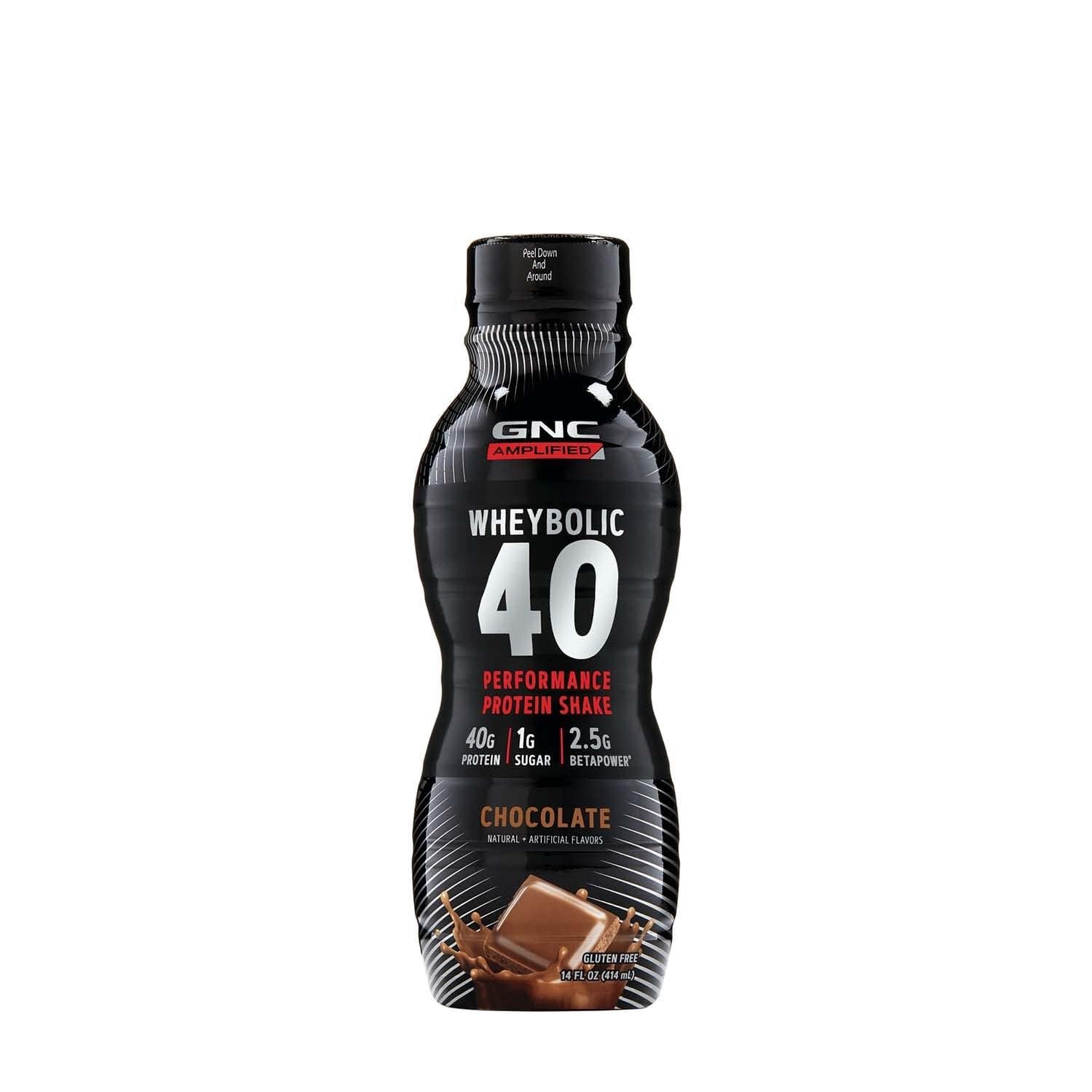 GNC AMP Wheybolic 40 - Chocolate - 14oz. (12 Bottles) - Image 4