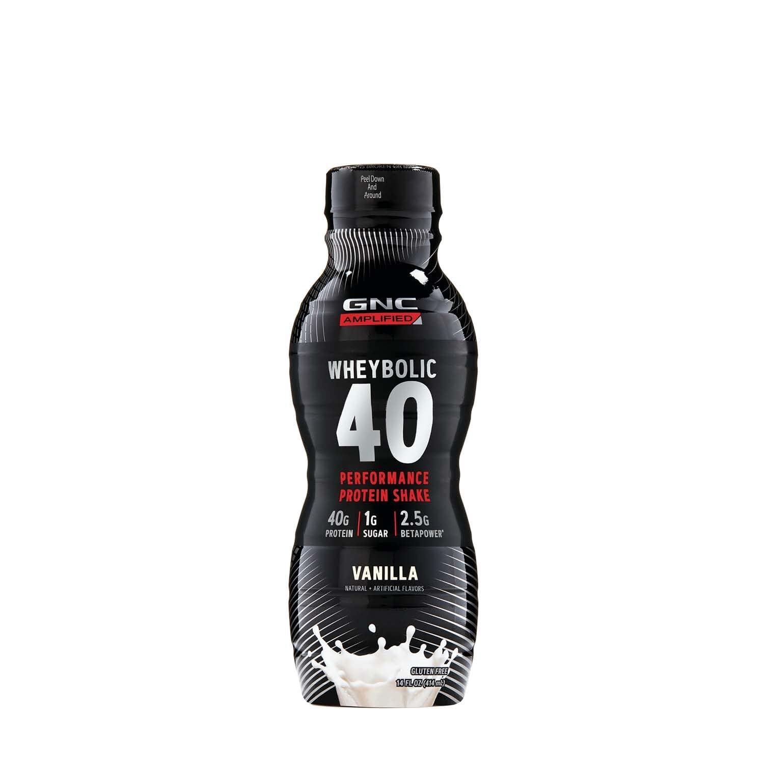 GNC AMP Wheybolic 40 - Vanilla - 14oz. (12 Bottles) - Image 4
