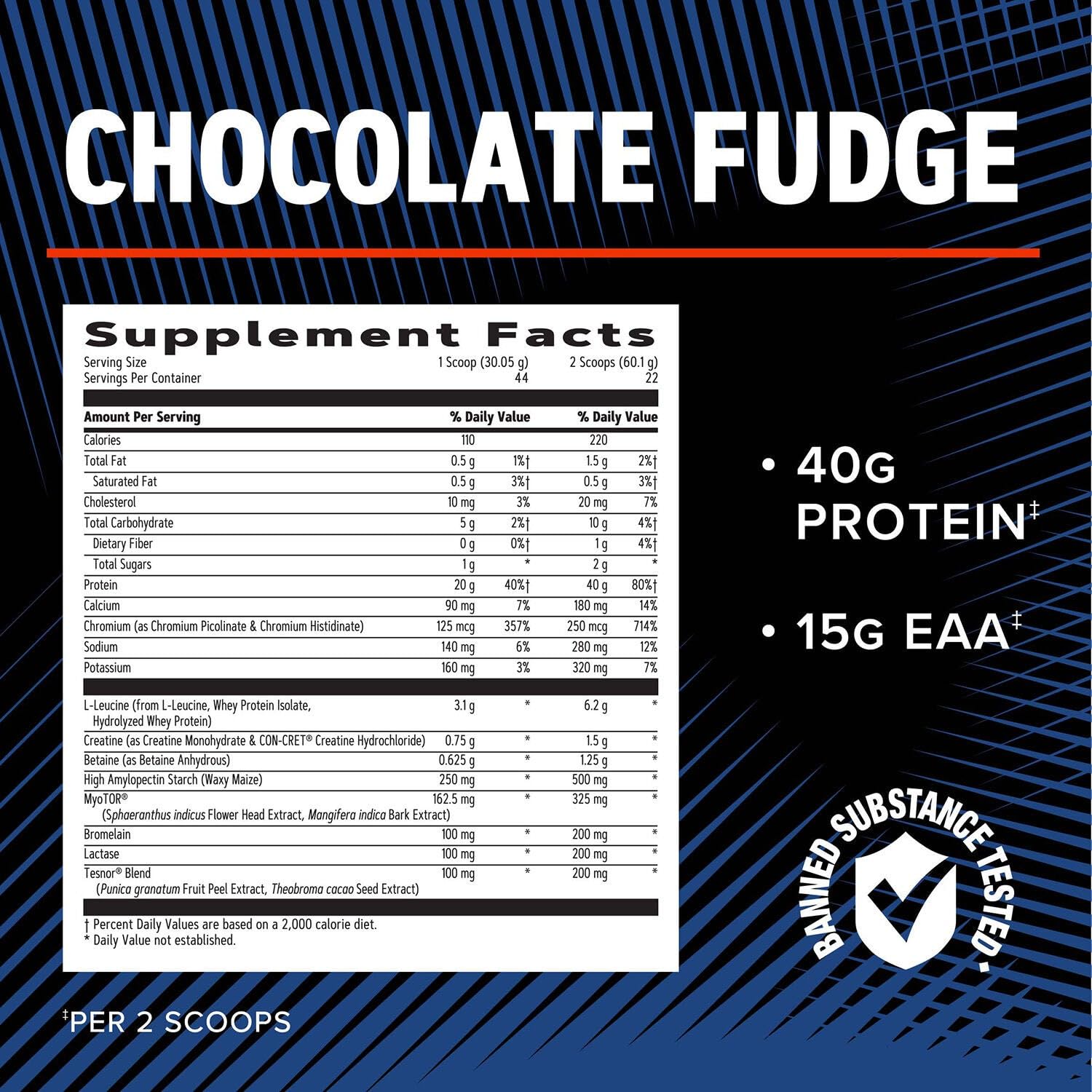 GNC AMP Wheybolic Alpha - Chocolate Fudge (22 Servings) - Image 5