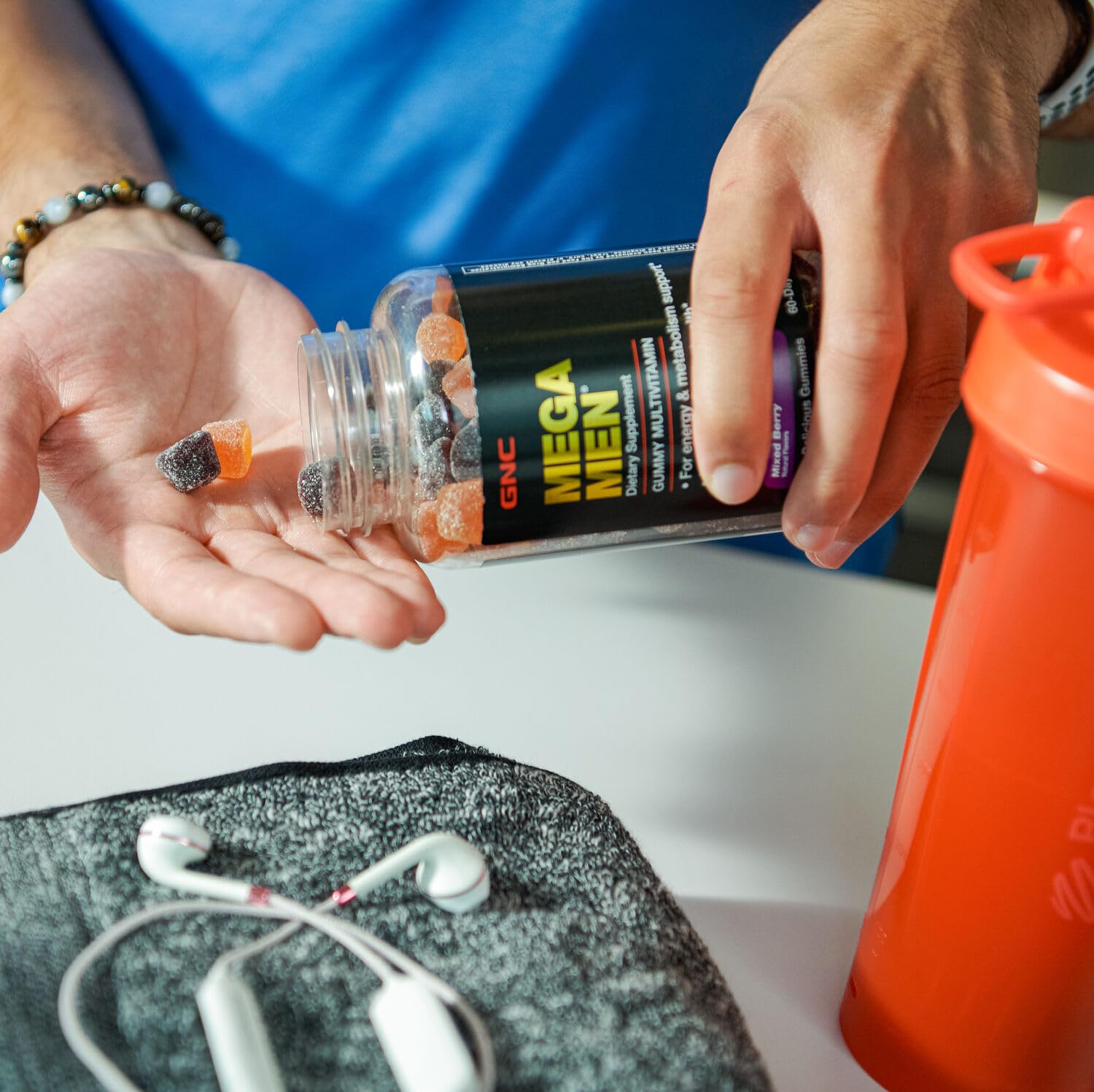 GNC Mega Men Multivitamin Gummy, Energy, Metabolism, & Immune Support, Mixed Berry, 120 Count - Image 7