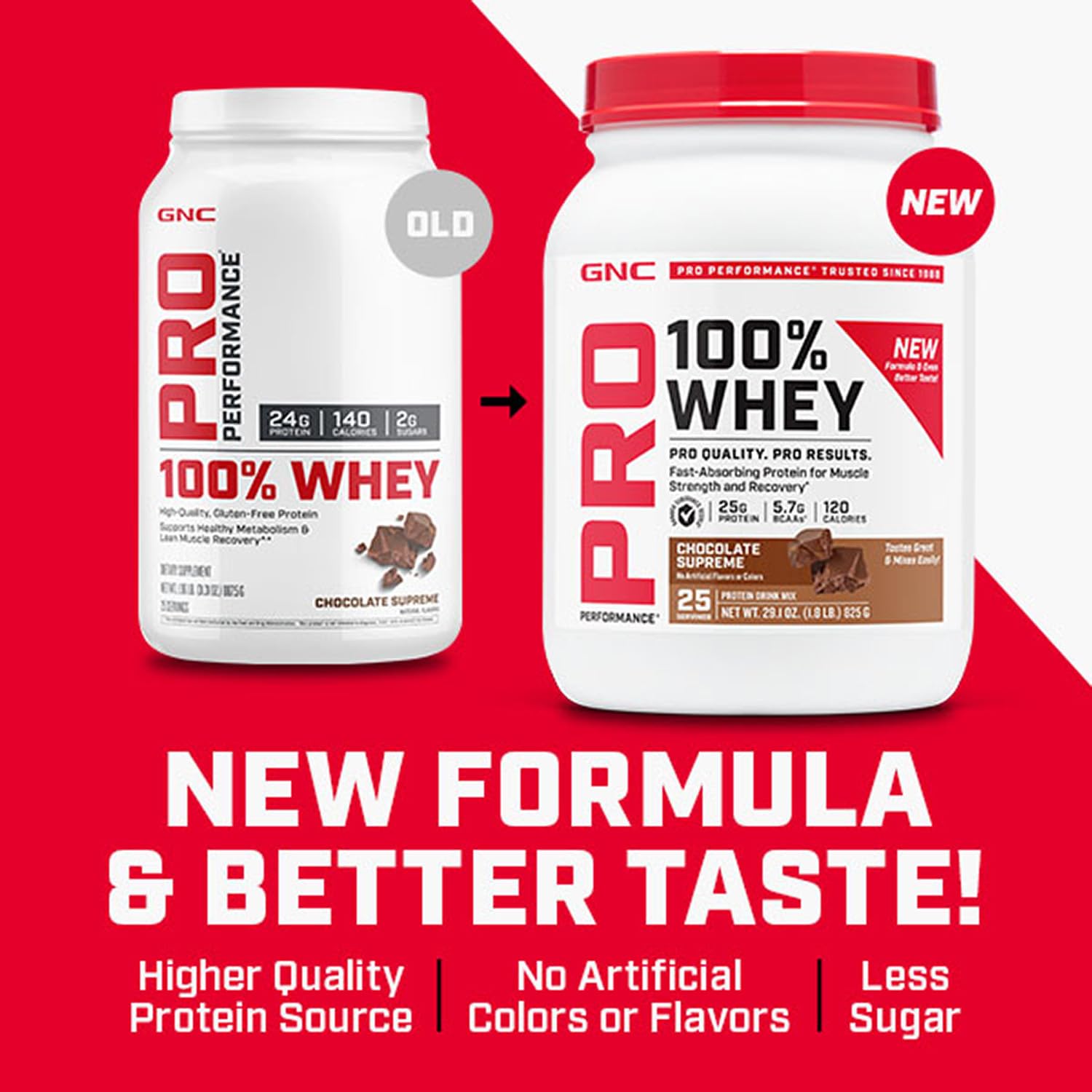 GNC Pro Performance 100% Whey Protein Powder | Supports Healthy Metabolism and Lean Muscle Recovery | Chocolate Supreme | 12 Servings - Image 3