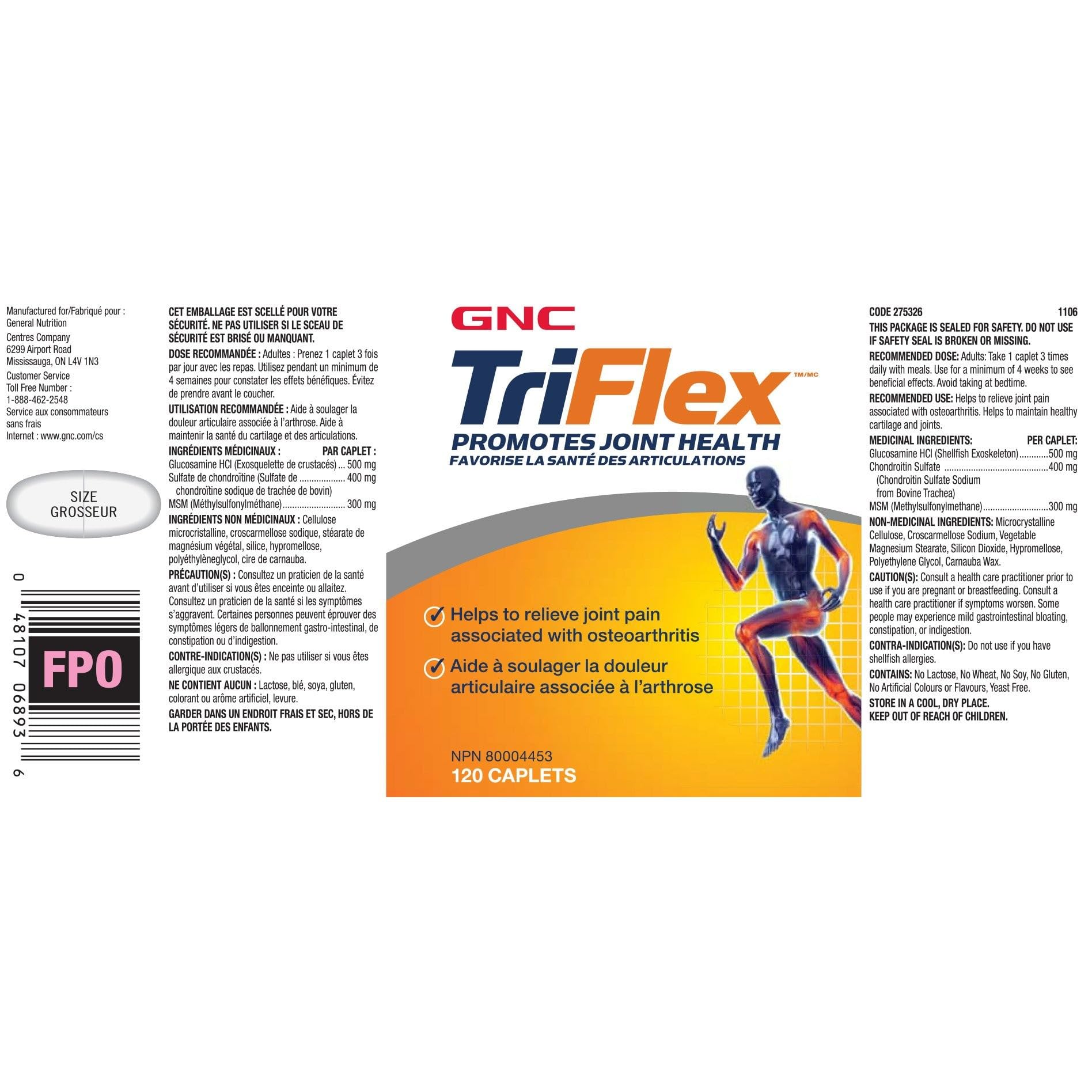 GNC TriFlex |Targeted Joint, Bone & Cartilage Health Supplement with Glucosamine Chondroitin & MSM |Support Mobility & Flexibility | Twin Pack (2 x 240 Caplets) - Image 4